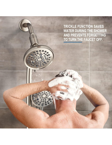 Cabezal de Ducha de Mano Egretshower 82 Modos Alta Presión 65.41 cm