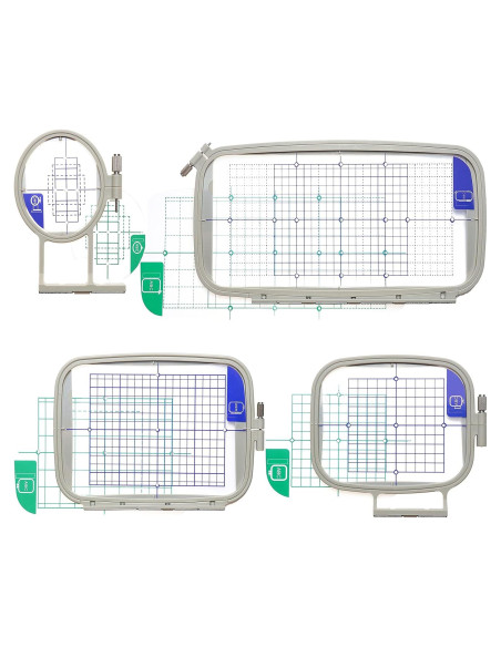 Conjunto 4 en 1 de Bastidores de Bordado New Brothread