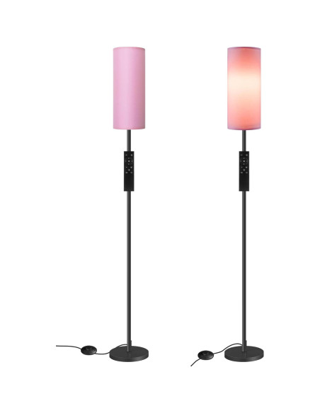 Paquete de 2 Lámparas de Pie GOEBLESON Rosadas 167.64 cm