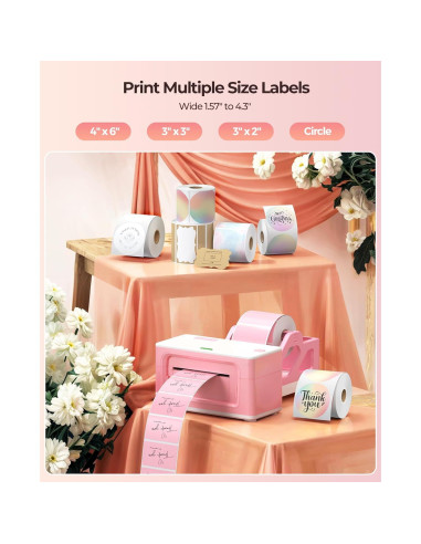 Impresora Térmica Inalámbrica MUNBYN ITPP941AP 203 DPI