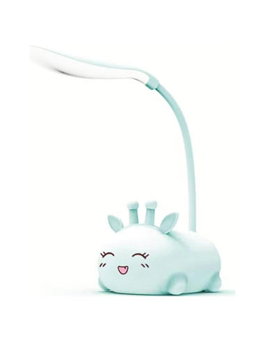 Lámpara de Escritorio LED Neioaas Ciervo Azul Recargable USB