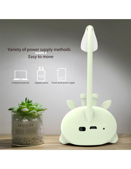 Lámpara de Escritorio LED Neioaas Ciervo Azul Recargable USB