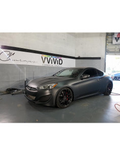 Vinilo Envoltura Premium VViViD+ Mate Metálico Negro 30.48x152.4cm 2