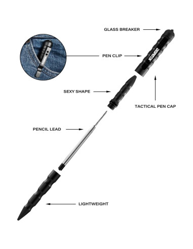Bolígrafo Táctico Militar Dispatch EDC 15cm Acero Tungsteno
