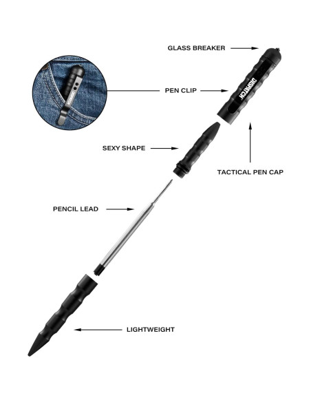 Bolígrafo Táctico Militar Dispatch EDC 15cm Acero Tungsteno Bolígrafo Táctico Militar Dispatch EDC 15cm Acero Tungsteno