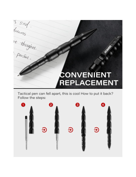Bolígrafo Táctico Militar Dispatch EDC 15cm Acero Tungsteno Bolígrafo Táctico Militar Dispatch EDC 15cm Acero Tungsteno