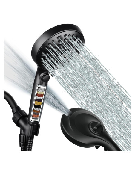 Cabezal de Ducha Filtrado INAVAMZ 10 Modos Alta Presión 150 cm