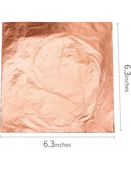 Hojas de Cobre Real Yong Bo 100 Piezas 16 cm para Manualidades