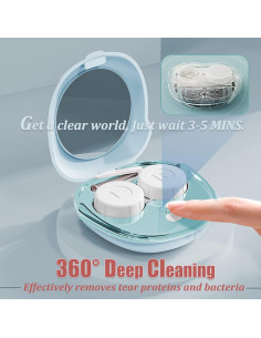 Limpiador Ultrasónico de Lentes de Contacto Vastsoon Azul 2