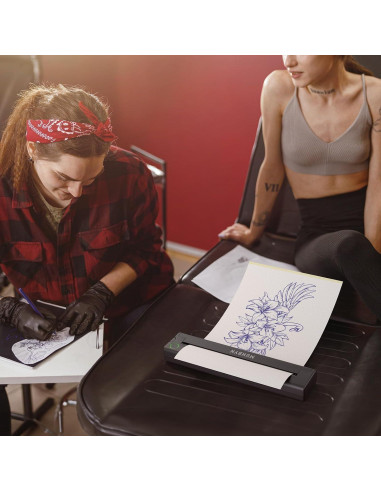 Papel de Transferencia de Tatuaje MUNBYN A4 50 Hojas 4 Capas