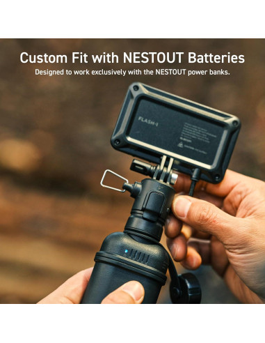 Linterna LED de Camping ELECOM NESTOUT 1000 Lúmenes USB IP44