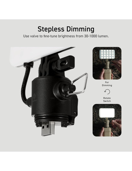 Linterna LED de Camping ELECOM NESTOUT 1000 Lúmenes USB IP44 Linterna LED de Camping ELECOM NESTOUT 1000 Lúmenes USB IP44