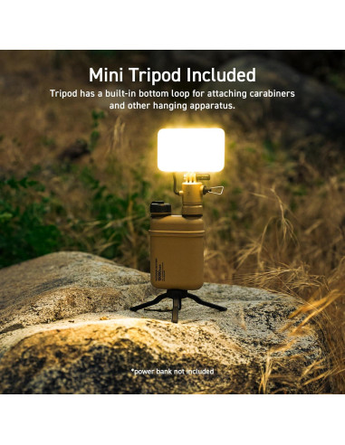 Linterna LED de Camping ELECOM NESTOUT 1000 Lúmenes USB IP44