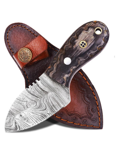 Cuchillo de Caza Damasco Ancilla Mini Exótico 17.78 cm