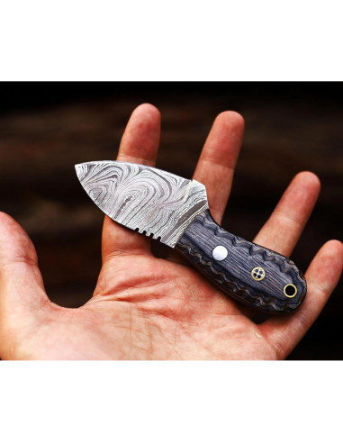 Cuchillo de Caza Damasco Ancilla Mini Exótico 17.78 cm
