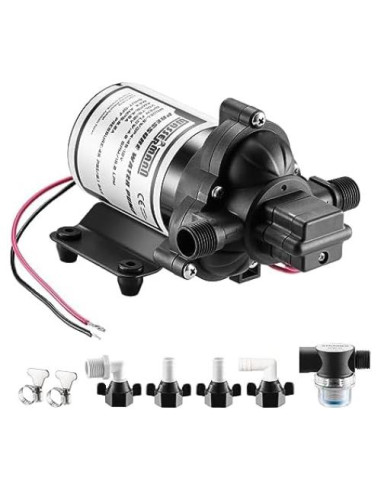 Bomba de Agua Eléctrica WASSERMANN 12V Autocebante 4 GPM