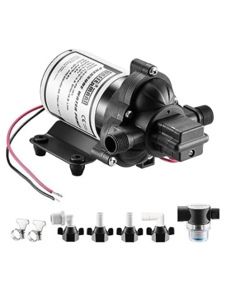 Bomba de Agua Eléctrica WASSERMANN 12V Autocebante 4 GPM