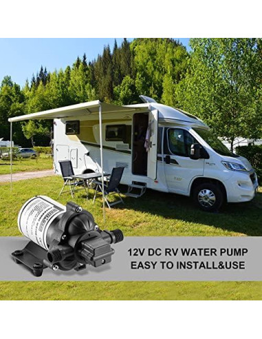 Bomba de Agua Eléctrica WASSERMANN 12V Autocebante 4 GPM