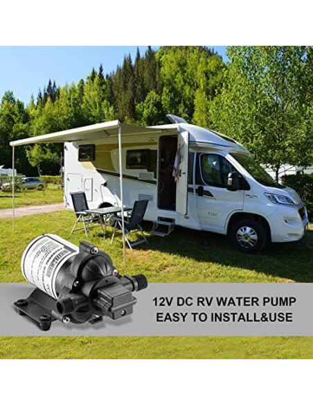 Bomba de Agua Eléctrica WASSERMANN 12V Autocebante 4 GPM