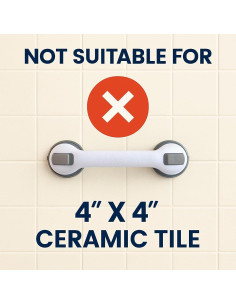 Barras de Agarre para Ducha CIVJET 30 cm 2PK Antideslizantes 2