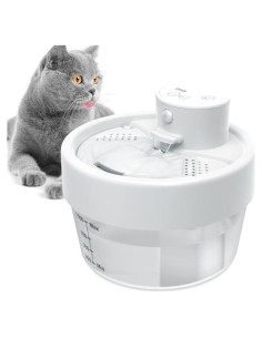 Fuente de Agua Automática para Gatos Jewyow 1L Inalámbrica Silenciosa