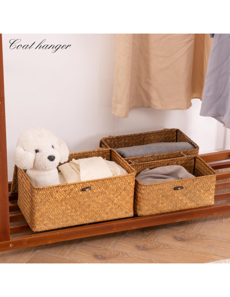 Cestas de Almacenamiento Tejidas a Mano Nonam - Juego de 3