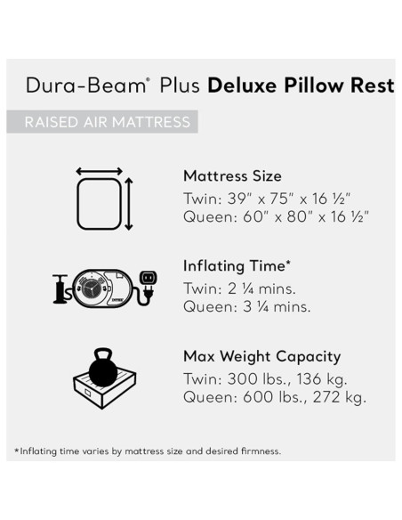 Colchón de Aire Intex Dura-Beam Plus Individual con Bomba