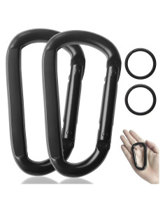 Clip de Carabinero Oak-Sports 3" Negro Alta Resistencia 399 kg