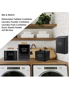 Soporte para Hojas de Secadora ELITAPRO - Metal Negro 17.78x12.7cm 2