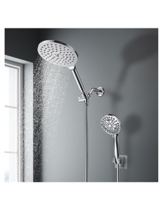 Cabezal de Ducha Dual Egretshower 19.05 cm 9 Modos Alta Presión