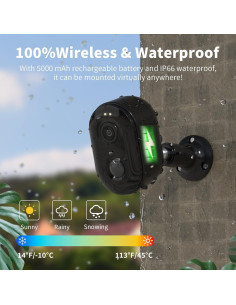 Cámara de Seguridad Inalámbrica Armorcope CG6CB 2K con Batería 2