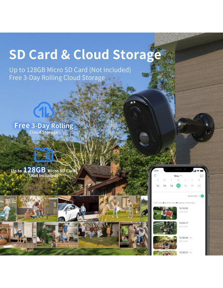 Cámara de Seguridad Inalámbrica Armorcope CG6CB 2K con Batería