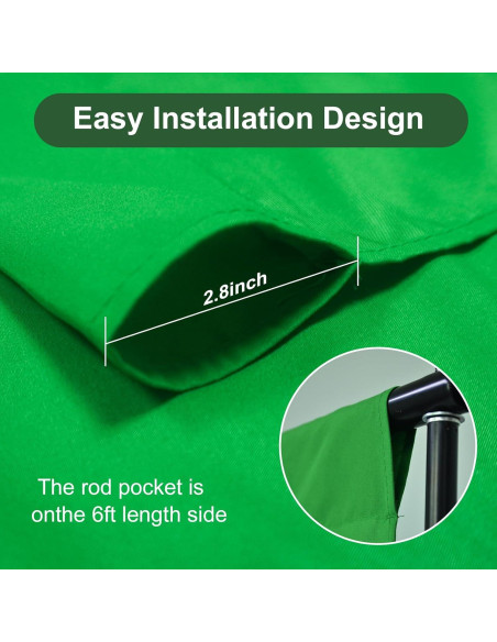 Fondo de Pantalla Verde Chroma Key 1.52 x 1.98 m Ximaoy