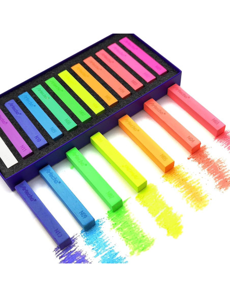 Pasteles Suaves Neón Artecho 12 Colores para Dibujar
