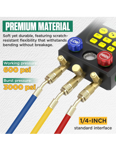 Manómetro Digital HVAC BELEY 93 Refrigerantes Doble Presión