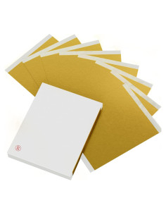 100 Hojas de Oro para Manualidades LOCDO 15.5x13.5cm Alta Calidad