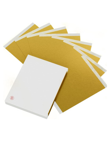 100 Hojas de Oro para Manualidades LOCDO 15.5x13.5cm Alta Calidad