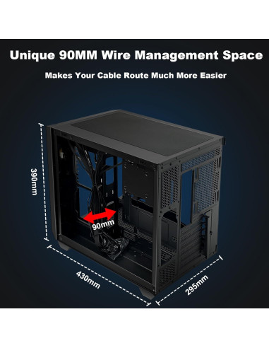 Caja de PC Gaming SZSKYING ATX Mid-Tower 9 Ventiladores ARGB
