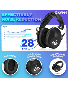 Auriculares KAYNN 032 para Niños - Protección Auditiva 28dB 2