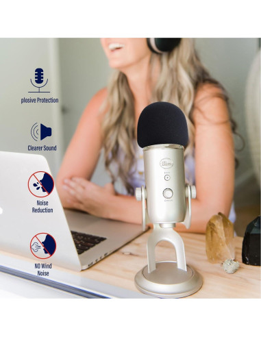 2 Fundas de Micrófono Blue Yeti Pro - Reducción de Ruido