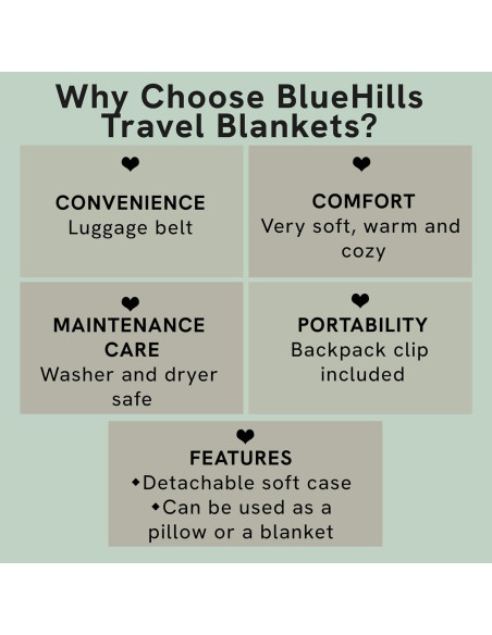 Manta de Viaje Premium BlueHills Beige con Almohada 2 en 1
