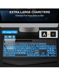 Teclado Retroiluminado SABLUTE H1 USB con Reposamuñecas Negro 2