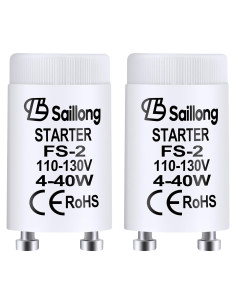 Inicio Fluorescente Saillong F S-2/S2 8 Piezas 4-40W Blanco