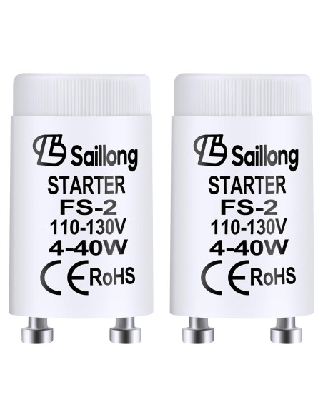 Inicio Fluorescente Saillong F S-2/S2 8 Piezas 4-40W Blanco