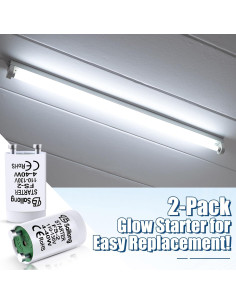 Inicio Fluorescente Saillong F S-2/S2 8 Piezas 4-40W Blanco 2