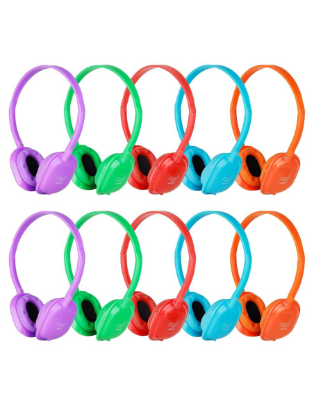 Auriculares para Niños MENGLALA Paquete de 10 Multicolor