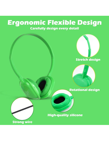 Auriculares para Niños MENGLALA Paquete de 10 Multicolor