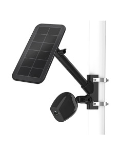 Soporte de Montaje en Poste HOLACA para Panel Solar Arlo - Negro
