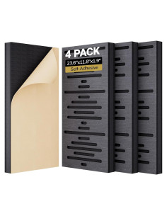 Paneles Acústicos de Madera TONOR - 4 Piezas 60x30 cm