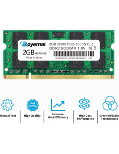 Memoria RAM 4GB DDR2 667MHz D DUOMEIQI SODIMM para Laptop 2
